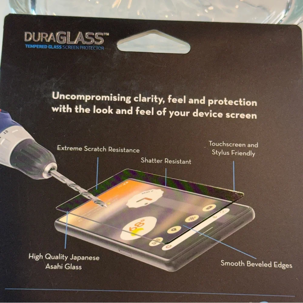 🆕 DuraGlass Tempered Glass Screen Protector – Google Pixel 6a | New in Box 📱